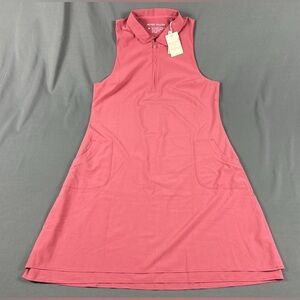 Peter Millar Womens Golf Dress Medium Pink Polyester Spandex